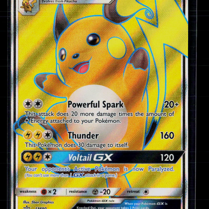 Pokemon 2017 Sun & Moon Raichu GX FA #SM90