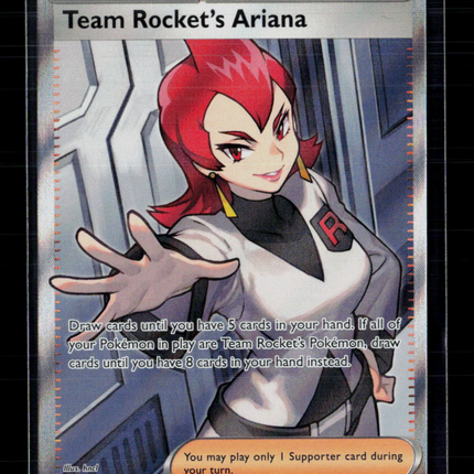 Pokemon 2025 Destined Rivals Team Rocket's Ariana UR FA #224/182
