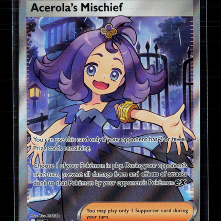 Pokemon 2025 Mega Evolution Acerola's Mischief UR FA #165/132