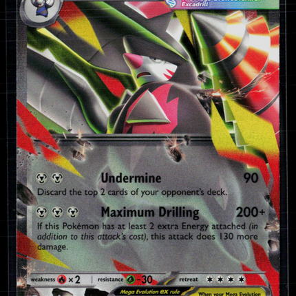 Pokemon 2026 Pitch Black Mega Excadrill EX RR #65/84