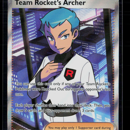Pokemon 2025 Destined Rivals Team Rocket's Archer FA #223/182