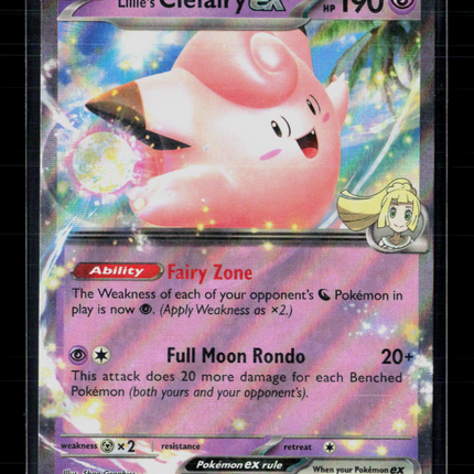Pokemon 2025 Journey Together Lillie's Clefairy EX RR #56/159