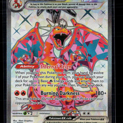 Pokemon 2023 Obsidian Flames Charizard EX FA SAR #215/197