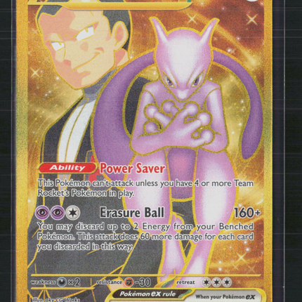 Pokemon 2025 Destined Rivals Team Rocket's Mewtwo EX UR HR #240/182