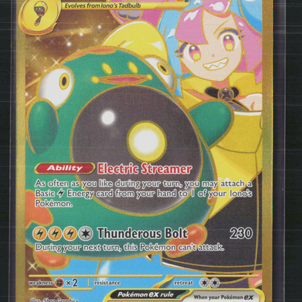 Pokemon 2025 Journey Together Iono's Bellibolt EX SAR #188/159