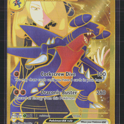 Pokemon 2025 Destined Rivals Cynthia's Garchomp EX UR #241/182