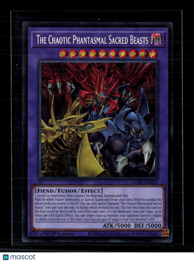 Yu-Gi-Oh! The Chaotic Phantasmal Sacred Beasts Chaos Origins SR CORI-EN029