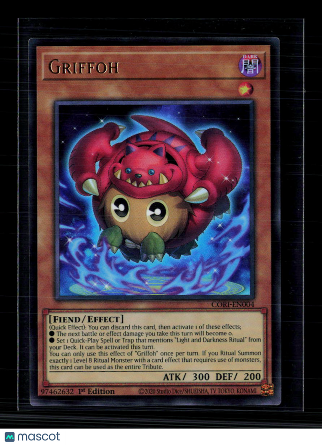 Yu-Gi-Oh! Griffoh Chaos Origins Ultra Rare • CORI-EN004 1st Edition