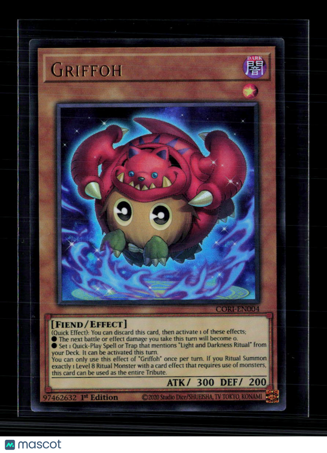 Yu-Gi-Oh! Griffoh Chaos Origins Ultra Rare • CORI-EN004 1st Edition