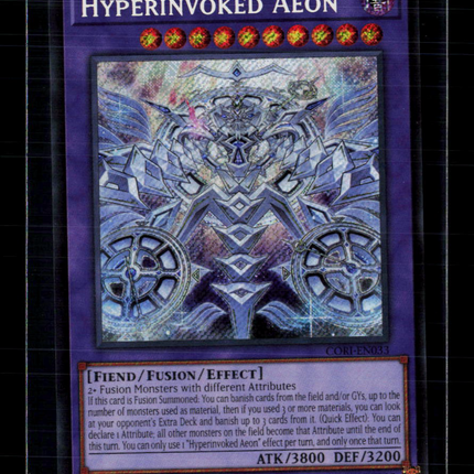Yu-Gi-Oh! Hyperinvoked Aeon Chaos Origins Secret Rare • CORI-EN033 1st Edition