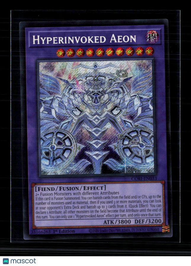 Yu-Gi-Oh! Hyperinvoked Aeon Chaos Origins Secret Rare • CORI-EN033 1st Edition