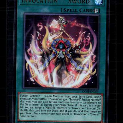 Yu-Gi-Oh! Invocation - "Sword" Chaos Origins Ultra Rare • CORI-EN053 1st Edition