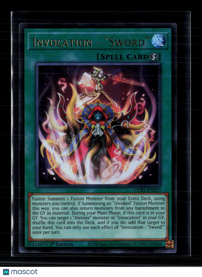 Yu-Gi-Oh! Invocation - "Sword" Chaos Origins Ultra Rare • CORI-EN053 1st Edition