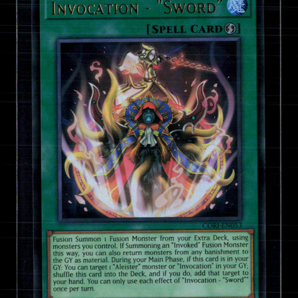 Yu-Gi-Oh! Invocation - "Sword" Chaos Origins Ultra Rare • CORI-EN053 1st Edition