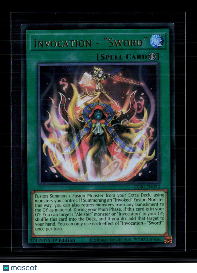 Yu-Gi-Oh! Invocation - "Sword" Chaos Origins Ultra Rare • CORI-EN053 1st Edition