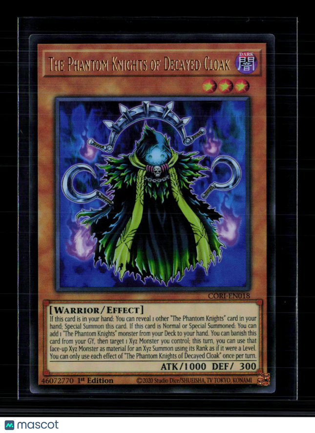 Yu-Gi-Oh! The Phantom Knights of Decayed Cloak Chaos Origins UR CORI-EN018