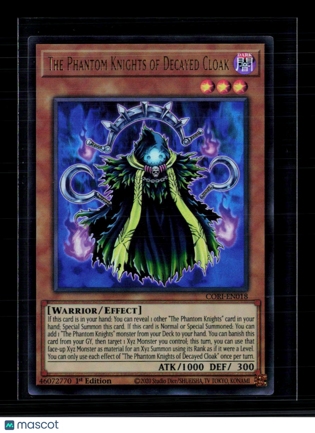 Yu-Gi-Oh! The Phantom Knights of Decayed Cloak Chaos Origins UR CORI-EN018