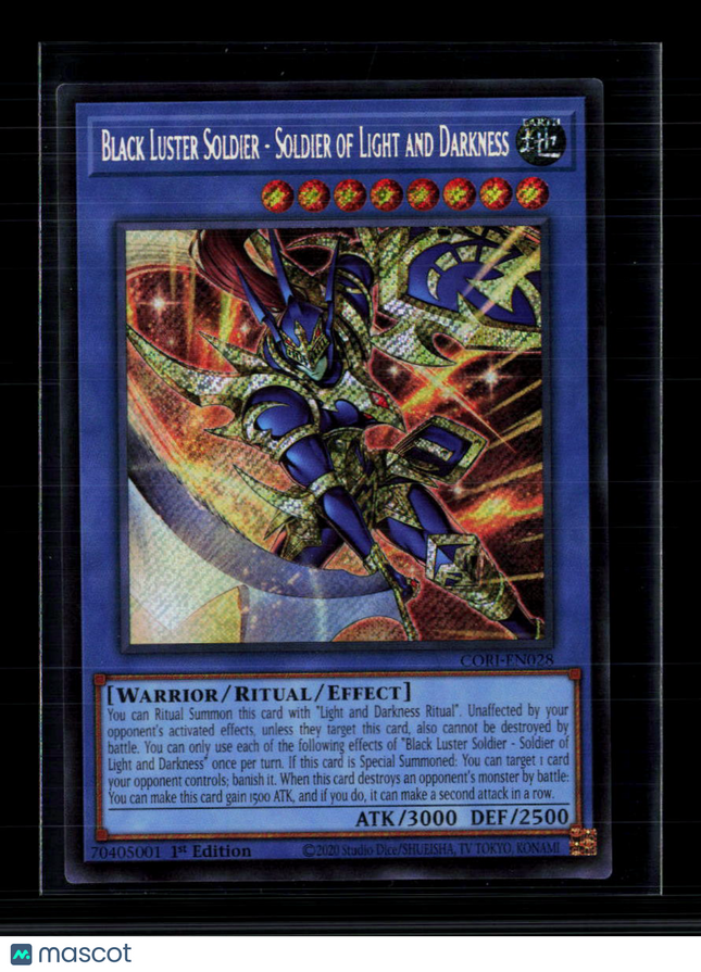Yu-Gi-Oh! Black Luster Soldier Soldier of Light and Darkness SR CORI-EN028