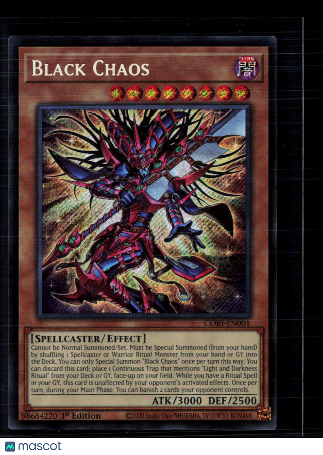 Yu-Gi-Oh! Black Chaos Chaos Origins Secret Rare • CORI-EN001 1st Edition