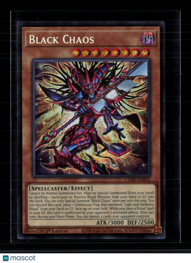 Yu-Gi-Oh! Black Chaos Chaos Origins Secret Rare • CORI-EN001 1st Edition