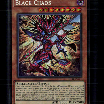 Yu-Gi-Oh! Black Chaos Chaos Origins Secret Rare • CORI-EN001 1st Edition