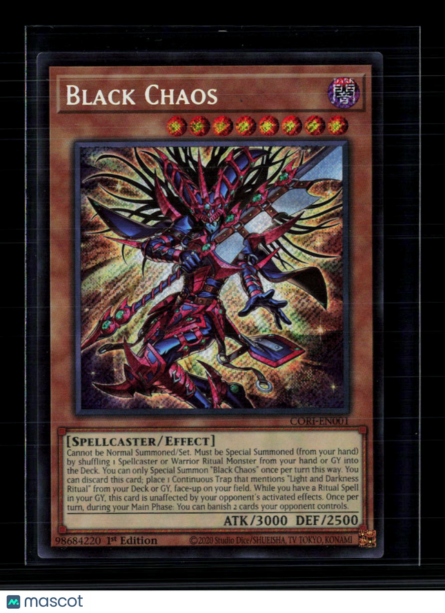 Yu-Gi-Oh! Black Chaos Chaos Origins Secret Rare • CORI-EN001 1st Edition