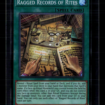 Yu-Gi-Oh! Ragged Records of Rites Chaos Origins SR CORI-EN062 1st Edition
