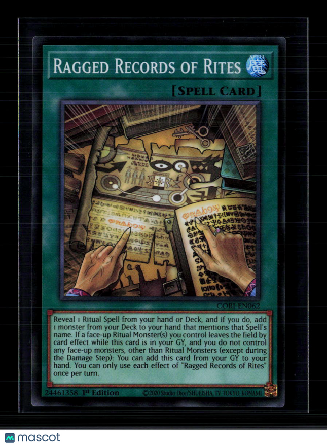 Yu-Gi-Oh! Ragged Records of Rites Chaos Origins SR CORI-EN062 1st Edition
