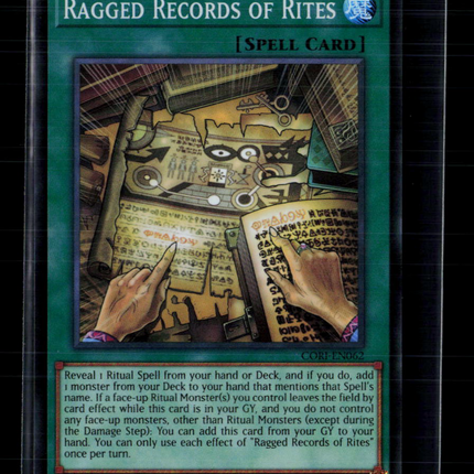 Yu-Gi-Oh! Ragged Records of Rites Chaos Origins SR CORI-EN062 1st Edition