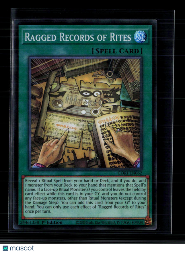 Yu-Gi-Oh! Ragged Records of Rites Chaos Origins SR CORI-EN062 1st Edition