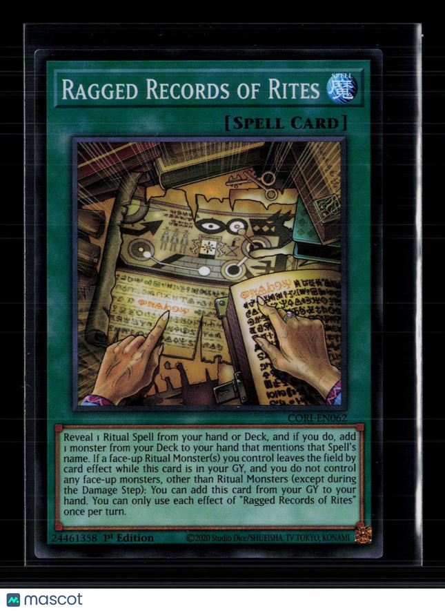 Yu-Gi-Oh! Ragged Records of Rites Chaos Origins SR CORI-EN062 1st Edition