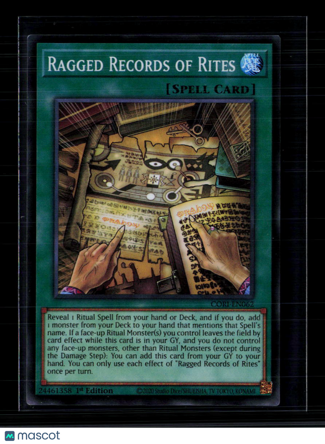 Yu-Gi-Oh! Ragged Records of Rites Chaos Origins SR CORI-EN062 1st Edition