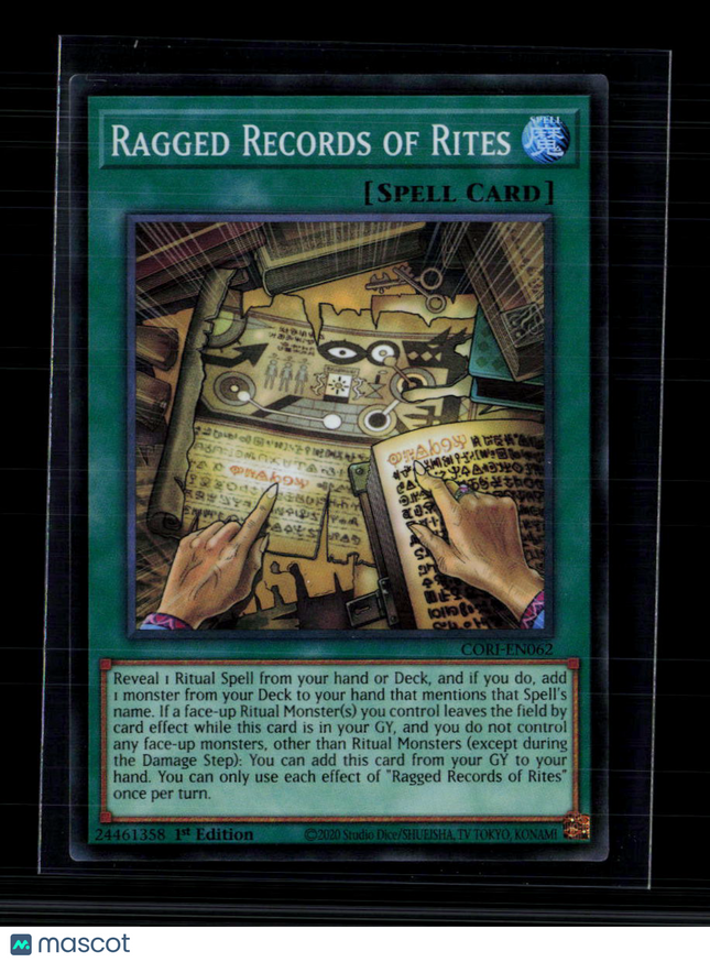 Yu-Gi-Oh! Ragged Records of Rites Chaos Origins SR CORI-EN062 1st Edition