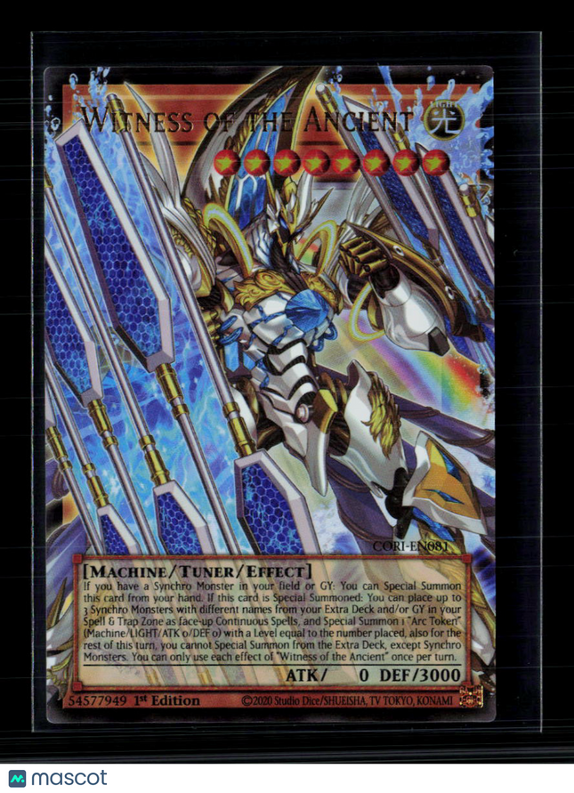 Yu-Gi-Oh! Witness of the Ancient Extended Art Chaos Origins UR CORI-EN081