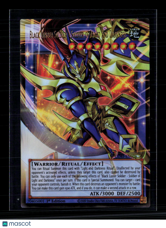Yu-Gi-Oh! Black Luster Soldier Extended Art Chaos Origins UR CORI-EN028