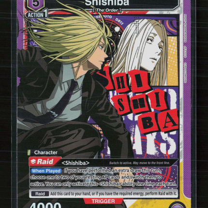 Union Arena Shishiba SAKAMOTO DAYS Super Rare • UE19BT/SMD-1-055 Foil