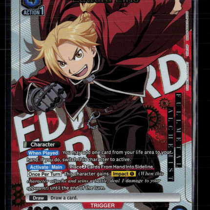 Union Arena Edward Elric Fullmetal Alchemist SR 1-Star • UE09BT/FMA-1-040 Foil