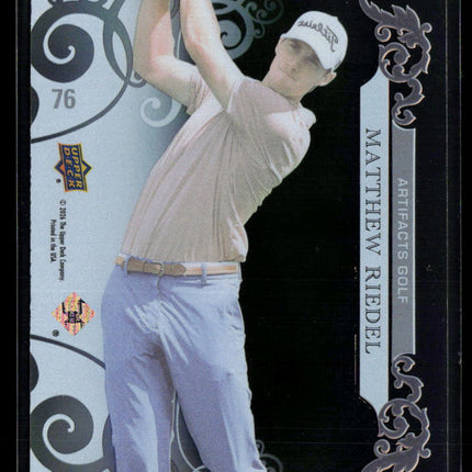 2026 Upper Deck Artifacts Golf Matthew Riedel #76 Acetate