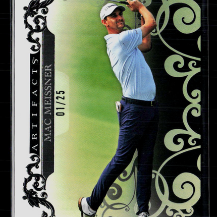 2026 Upper Deck Artifacts Golf Mac Meissner #13 Black 01/25
