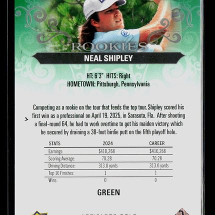 2026 Upper Deck Artifacts Golf Neal Shipley #71 Green 013/299