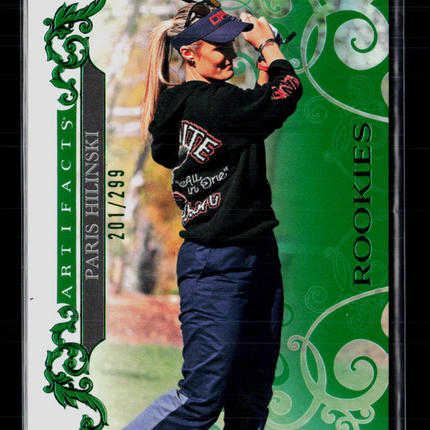 2026 Upper Deck Artifacts Golf Paris Hilinski #54 Green 201/299