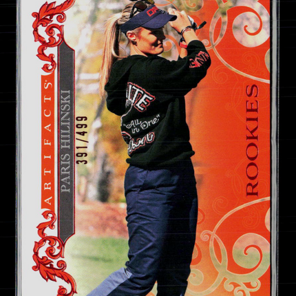 2026 Upper Deck Artifacts Golf Paris Hilinski #54 Red 391/499