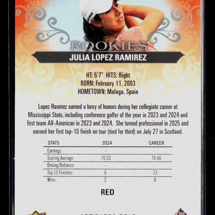 2026 Upper Deck Artifacts Golf Julia Lopez Ramirez #77 Red 170/499