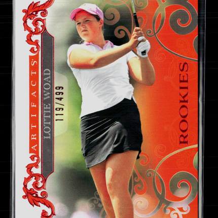 2026 Upper Deck Artifacts Golf Lottie Woad #75 Red 119/499
