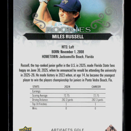 2025 Upper Deck Artifacts Golf Miles Russell #79 497/999