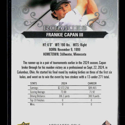 2026 Upper Deck Artifacts Golf Frankie Capan III #66 642/999