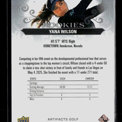 2026 Upper Deck Artifacts Golf Yana Wilson #58 757/999