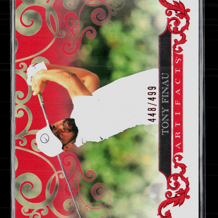 2026 Upper Deck Artifacts Golf Tony Finau #48 Red 448/499