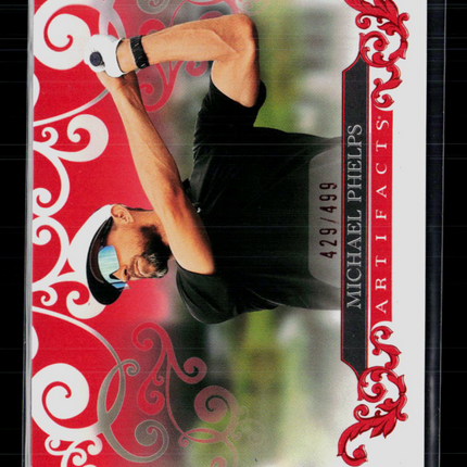 2026 Upper Deck Artifacts Golf Michael Phelps #50 Red 429/499