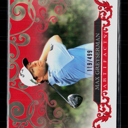 2026 Upper Deck Artifacts Golf Max Greyserman #42 Red 119/499